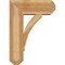 Ekena Millwork Thorton Craftsman Rough Sawn Bracket w/ Offset Brace, Western Red Cedar, 8"W x 20"D x 28"H BKT0806X20X28THR04RWR - alternate 4